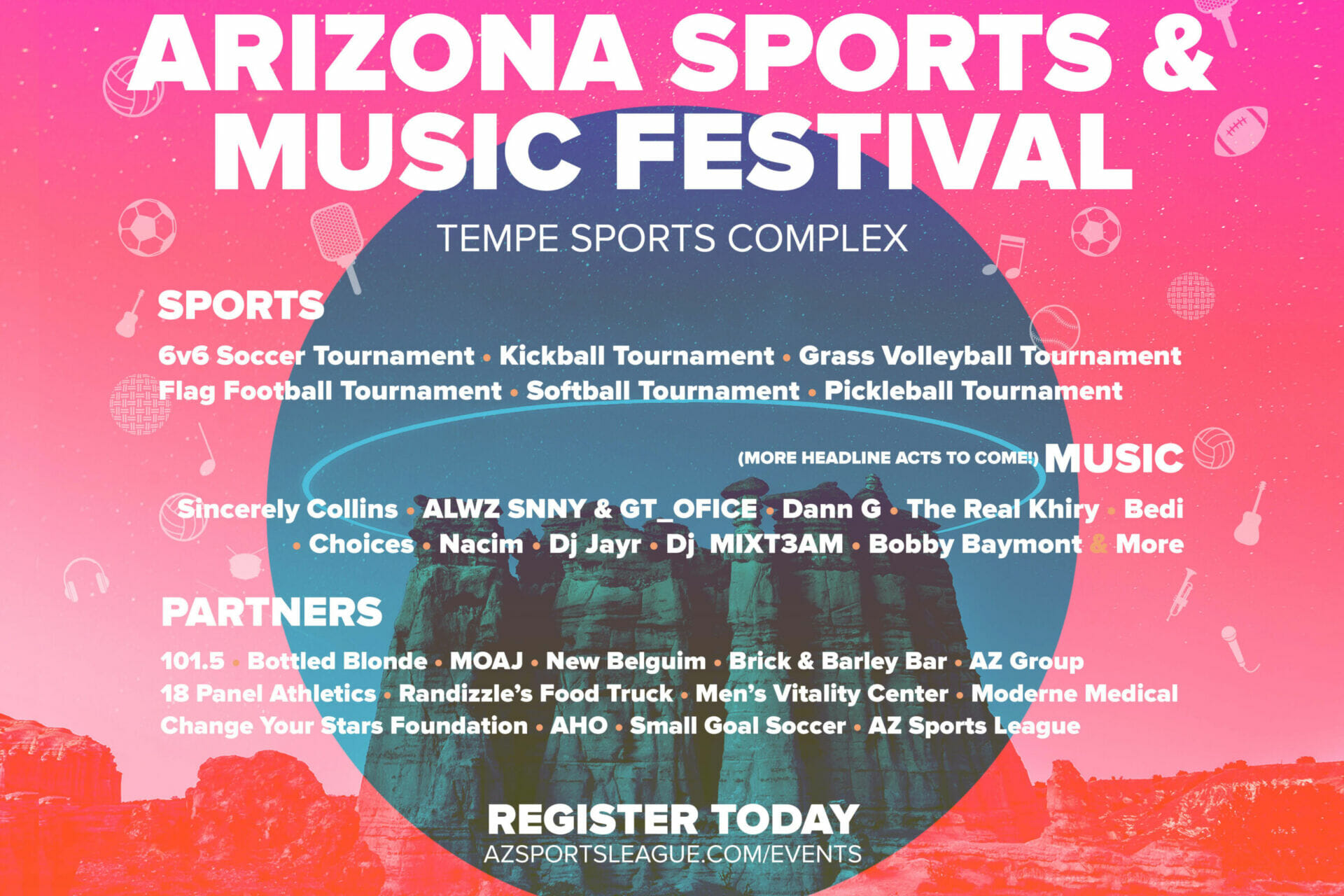 Arizona Sports & Music Festival, Tempe Sports Complex, October 21 2023