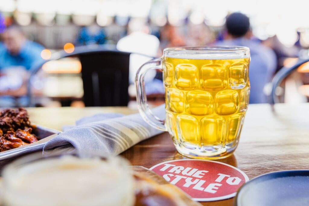 A pint of beer on display at the Craft Beer Festival